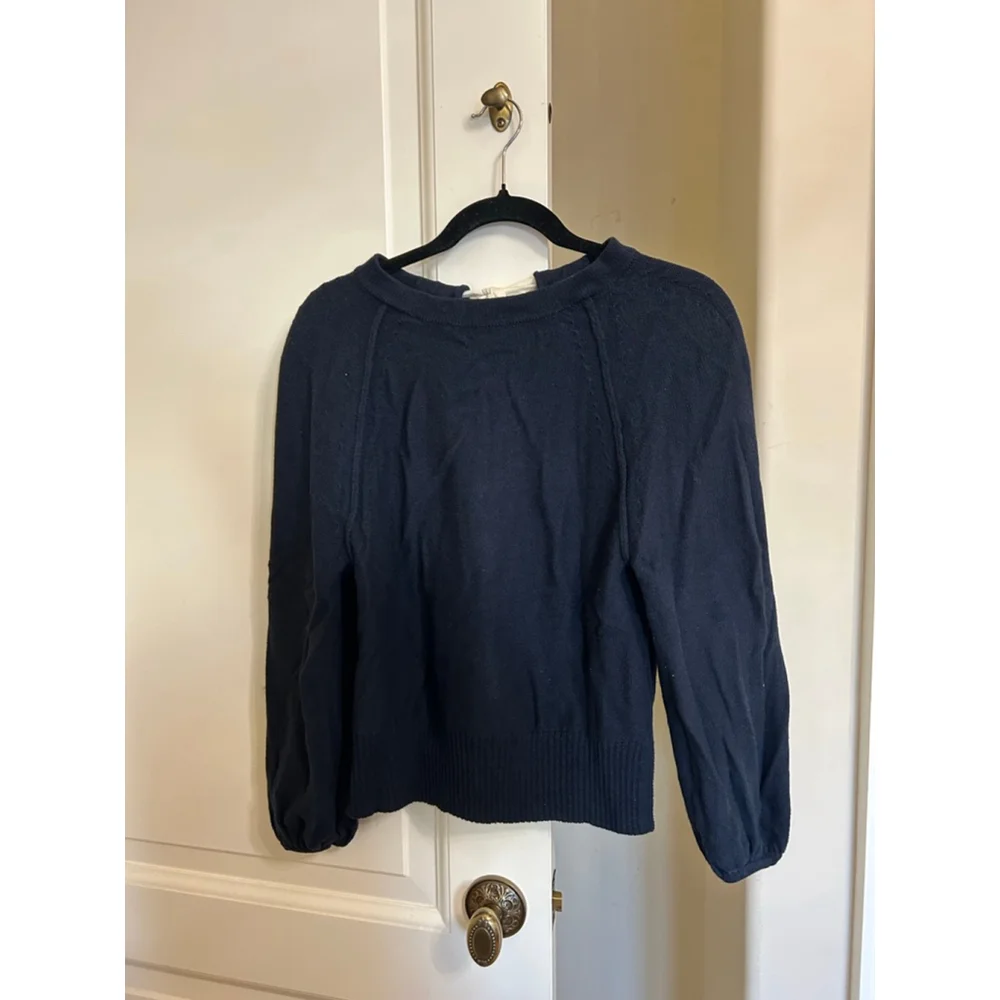 Anthropologie Emily Puff-Sleeved Sweater